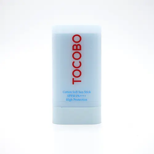 TOCOBO Cotton Soft Solid Sunscreen Stick - 19g Lightweight Sunscreen, Facial Matte SPF50 PA++++, Gentle Daily Care for Sensitive Skin Adults, Sun Protection & UV Defense