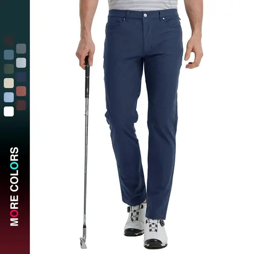 MAELREG Golf Pants for Men Lightweight Moisture Wicking Business - 30"/32"/34" Stretch Flat Front Casual Dress Pant for Men