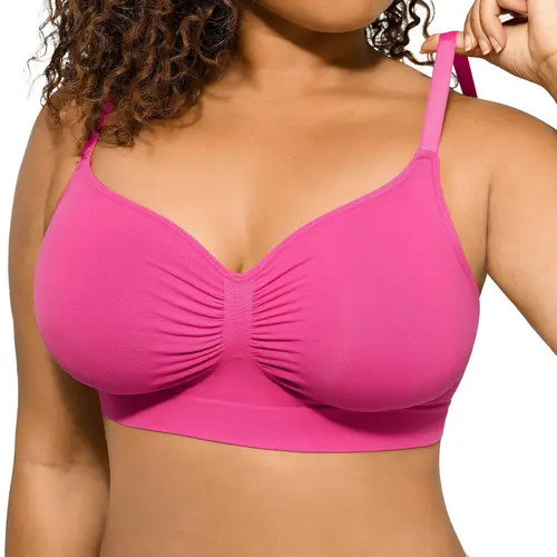 FeelinGirl WIRELESS Bra Women's Wireless Bra Stretch Comfort Bralettes No Underwire Unlined Seamless Sports Bra Fit Style Nylon #newarrivals#SohoChic