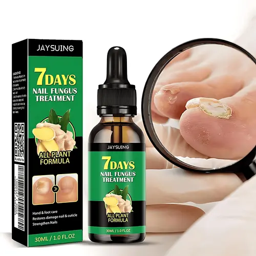 7-Day Nail Fungal Treatment Serum Foot FungusRemedy Removal Products Anti infection Onychomycosis Paronychia Repair Gel Care Ginger Healthcare Therapeutic Therapy