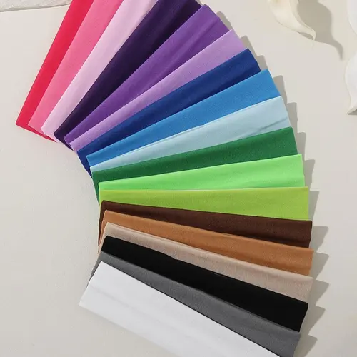 Women's Multi-Color Sports Training Headbands, Workout Headbands, Gym Headband, Elastic Sweat-Absorbing Hair Bands, Yoga Running Exercise Fashion Accessories, Sweat-Wicking Headband for All Seasons, Elastic Sweatband Headband, Stretchy Headbands