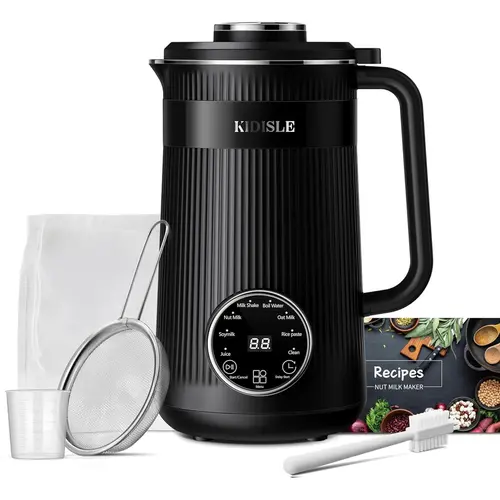 Nut Milk Maker – Automatic Plant-Based Milk Machine for Almond, Oat, Coconut, Soy & Non-Dairy Beverages | Delay-Start, Keep-Warm, Self-CleaningSummerVibes,home essentials