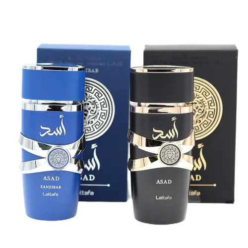 Lattafa Asad Zanzibar Eau de Parfum Spray - Men's Fresh EDP Perfume Spray, 3.4fl.oz Multi-Pack, Summer-Ready Fragrance