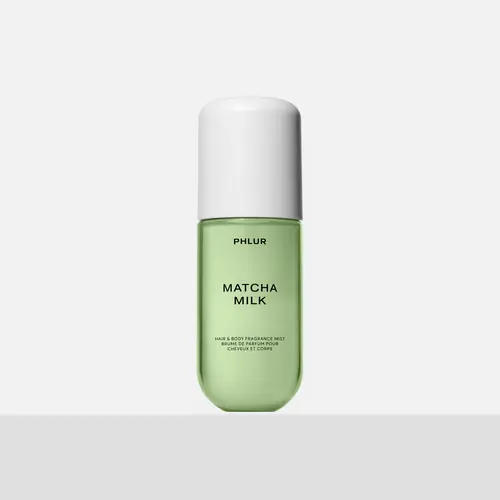 PHLUR Matcha Milk Body Mist - Travel Size Hair & Body Fragrance Mist with Matcha, Macadamia Milk, Bergamot Zest & Black Tea (3 fl oz)