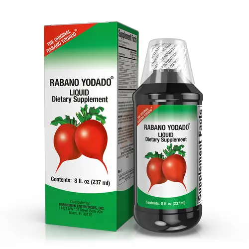 RABANO YODADO Liquid Dietary Supplement, 8 Fl Oz (1 Pack) - Daily Dietary Nutrition Drink Supplement for Immune Health & Metabolism Support