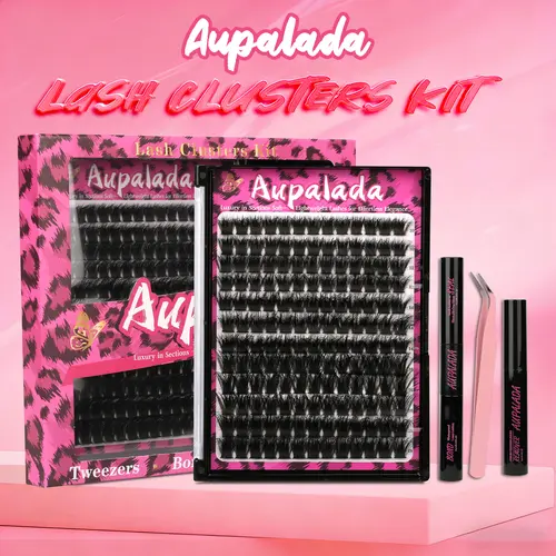 Wispy Manga Lash Clusters with Invisible Band, Soft Natural DIY Lash Extensions, Waterproof and Customizable At-Home Kit, Manga Lashes