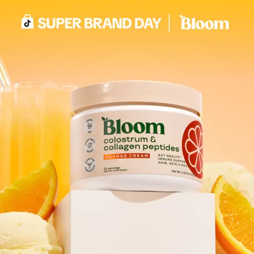 Bloom Nutrition Colostrum & Collagen Peptides Powder (25 Servings) – Grass-Fed Protein Powder for Gut Health, Immune Support & Skin