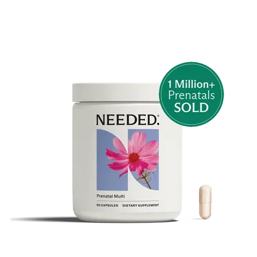 NEEDED. Prenatal Multivitamin - 90 Capsules (1 Month Supply) - 22 Clinically Dosed Nutrients - Nausea-Friendly - 8x More Nutrition - Expertly-Formulated - Clinically Studied - Fertility to Postpartum - Breastfeeding