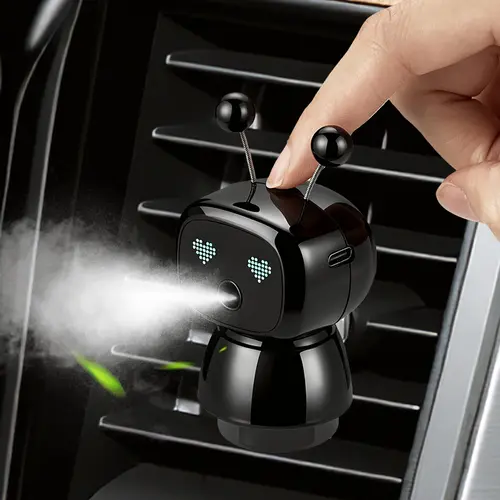 【TikTokShopBackToSchool】JOYTUTUS 2026 V3 Upgrade Intelligent Robot Aromatherapy Car Diffuser - Automotive Vehicle Car Interior Accessories with Fine Spray, Fillable Design, 4-Gear Adjustment, Vibration Sensing, Large-Capacity Mist, Long-Lasting Scent, Aut
