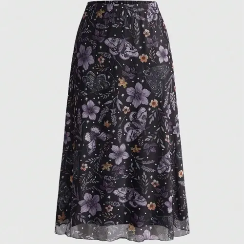 Women's Gothic Bat Moth Butterfly Spider Skull Moon Pumpkin Floral Print A-Line Punk Mini Skirt, Womenswear Autumn Winter Natural Style Party Dress Fit