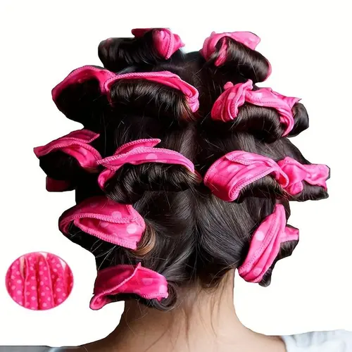 Flexible & Soft Heatless Hair Curler, 10pcs/set Sleeping Hair Curlers, Natural Curl, Wave and Soft Curls Sleeping DIY Sponge Hair Styling Tool, Soft Hair Curlers, Heat Free Curls