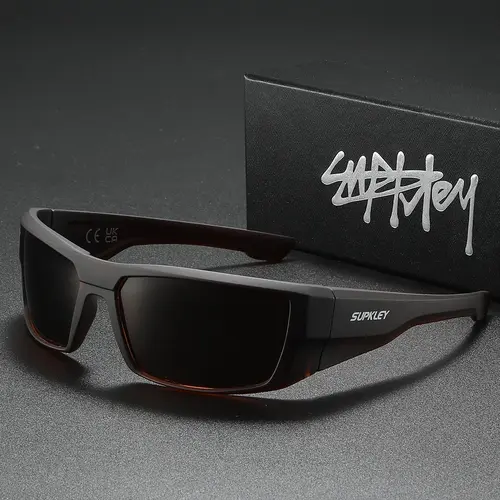 SUPKLEY Look Sharp, Stay Protected, Upgrade Your Accessory Game With These Outdoor Polarized Sports Sunglasses, Hiking Sunglasses, Sporty Eyewear, Ideal For The Gym, Hike, Or Cruising Around Town
