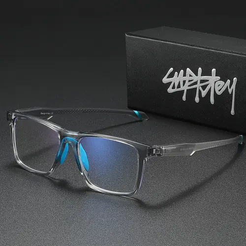 SUPKLEY Lightweight Design And Comfortable Nose Pads For Men And Women, Anti Blue Light Glasses With Tr90 Material Frame, Business Style, Fashion Accessory Eyewear, Suitable For Outdoor Play/Daily Wear, Lightweight Eyewear