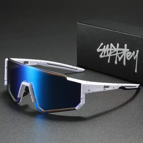 SUPKLEY Full Coverage Design Shields Eyes From Wind, Dust, And Uv Rays, Perfect For Cycling, Hiking, Or Hitting The Gym, Polarized Cycling Glasses, Biking Sunglasses, Windproof Outdoor Eyewear, Windproof Sports Eyewear