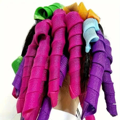 Magic Curling Hair Rollers, 30pcs/set Heatless Hair Curler with Stick Hooks, Hair Curlers Heatless Magic Hair Rollers Wave and Spiral Curl Former, Hair Curler Tool, Heatless Styling Tools