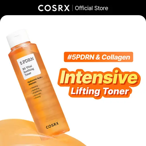 COSRX 5 PDRN B5 Vital Soothing Toner with Hyaluronic Acid & Adenosine, Daily Selfcare Toner for Sensitive Skin - Restores, Repairs Sagging Skin, Boosts Glowup & Moisture, 280mL