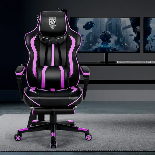 High-end Multifunctional Adult Gaming Chair with Footrest, Reclining Computer Chair, Adjustable Height Massage Feature, Gaming Chair, Large High-Back Gaming Chair, Ergonomic Heavy-Duty Computer Gaming Chair, Supports 300 lbs V3009A  summergarden
