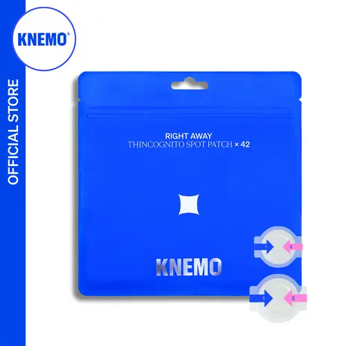KNEMO Thincognito Hydrocolloid Pimple Patches - Invisible Anti-Acne Spot Treatment, Flawless Look, Seamless Taper, 42 Count, 2 Sizes, Smoothing, Fragrance-Free, Cruelty-Free, Adhesive Facial Patches