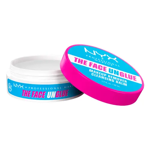 The Face Unglue Makeup Remover Cleansing Balm with Shea Butter, Jojoba Oil, & Vitamin E, Up to 24HR Hydration, Vegan & Cruelty Free,  NYX Professional Makeup