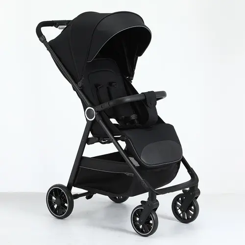 Lightweight Baby Stroller, All-Round Stroller for Babies 0-3 Years Old: One-Click Fold, Zippered Extended Sun Canopy, Only 11.68 lbs, Features Large Storage Basket,  Suitable for Travelling #DealsForYouDays