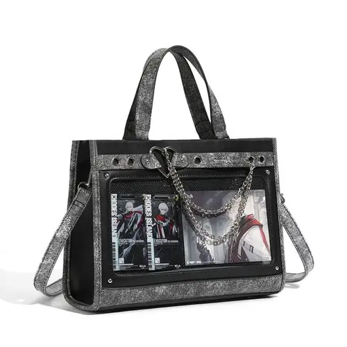 RIVERICH Aesthetic Itabag Crossbody Bag Women - y2k Anime Shoulder Purse Cute Pins Display Handbag Adjustable Strap Ita Bag