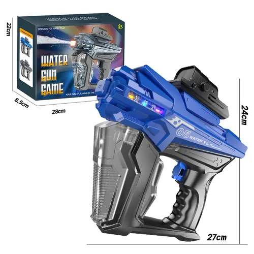 UDROLL Interactive Pool Party Water Blaster – High-Speed Electric Motorized Continuous Spray, LED Light-Up Pulse Effect, Rechargeable Outdoor Toy for Teens & Adults (Ages 14+)