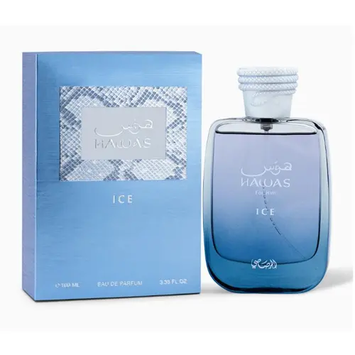 HAWAS ICE (unisex) Perfume by Rasasi Perfumes 3.4oz(100ml) Fragrance Oud Amber Floral Fragrance