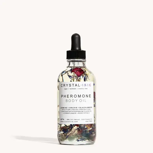 Pheromone Body Oil | Crystal Infused Dry Body Oil by Crystal Irie