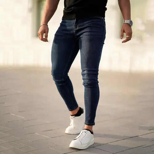 GINGTTO Men's Skinny Jeans Stretch Slim Fit Denim Pants Casual Tapered Leg Comfortable Streetwear