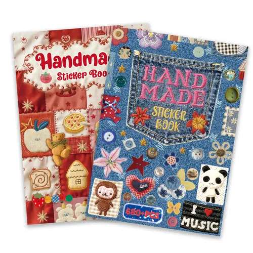 680+ Pcs Realistic Faux Embroidery Effect Sticker Book - Flat Matte Stitching Style Decals for Junk Journals & Scrapbooking (2 Styles 30 Sheets), Scrapbook Accessories, Art Stickers