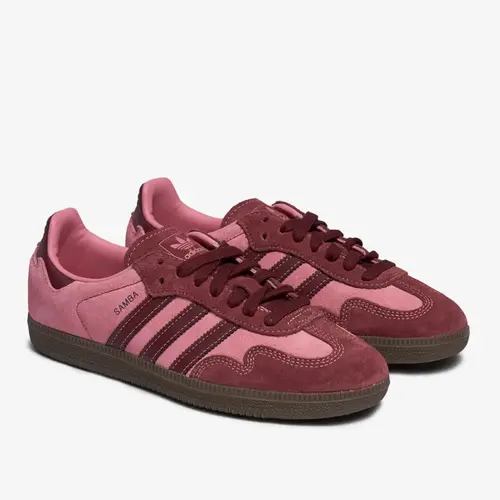 adidas Samba OG Pink Spark Shadow Red IH6704 Women's Fashion Shoes New