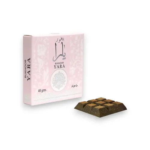 Ard Al Zaafaran Yara Choco Incense - 40g Chocolate Shape Choco Bukhoor, Smoky Musk Scent, Aromatic Home Fragrance for Home Care Supplies
