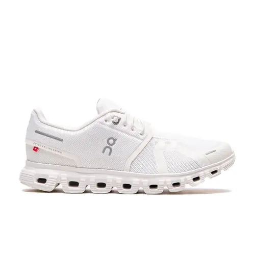 On Running Cloud 6 All White 3WF10061200 Women's Fashion Sneaker New