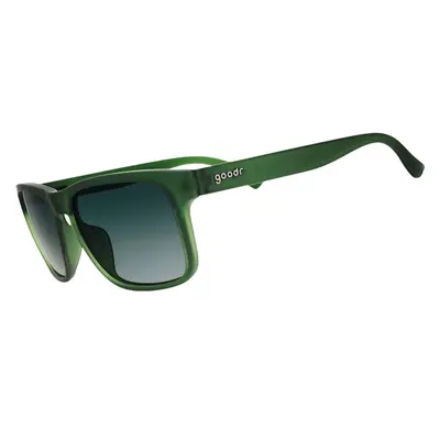 goodr Emerald City Timeshare Large Size (Grand G) Translucent Dark Green Frame with Green Lens, UV400, No Slip No Bounce No Tangle