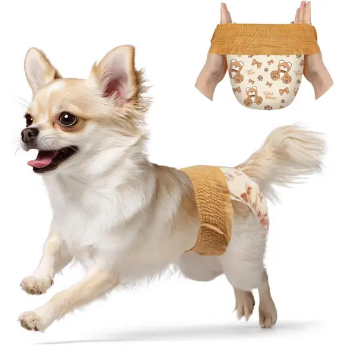 Dono Disposable Dog Diapers Female-60PCS/20PCS, Pull it Up Doggie Diapers for Female Dogs with 360° Stretchy Waist, Doggy Diapers for Dog in Heat Period, Super Absorbent Leak-Proof Puppy Diapers,Perfect for SummerVibes and PetLovers