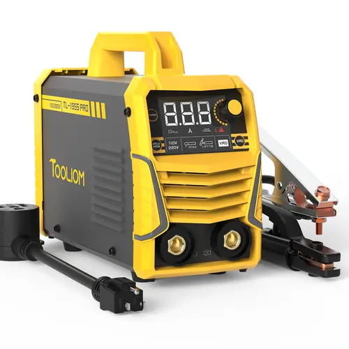 TOOLIOM TL-195S-PRO 195A Stick Welder - 110/220V Dual Voltage MMA/Lift TIG 2-In-1 Welding Machine with Hot Start & Arc Force, Fits 5/32" Rods for DIY and Home Repair