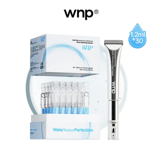 [WNP Official] Futura Tech Skin Set – Vegan | 3% Hyaluronic Acid Serum, Massaging Eye Cream & Hydrating Moisturizer for Comforting Skincare