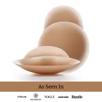 Nippies Skin Reusable Nipple Covers with Lift - Sticky Adhesive Silicone Pasties for Women All Day Strapless Comfort Travel Box Included - For A-DD Cups, Water Proof, Sticky Bra Pads, Accessories, Adhesive Bra Inserts, Breathable, Invisible Lift Breast Pa