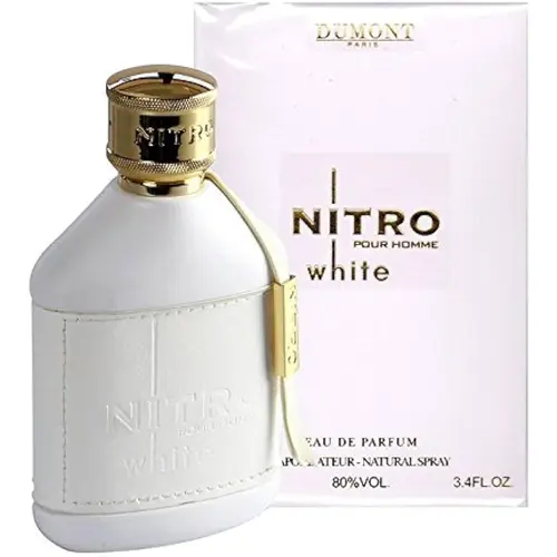 Dumont Paris Nitro White Pour Homme 100ml EDP Spray for Men Exotic Arabic Perfume with Musk Amber Spicy Notes Parfum Intense