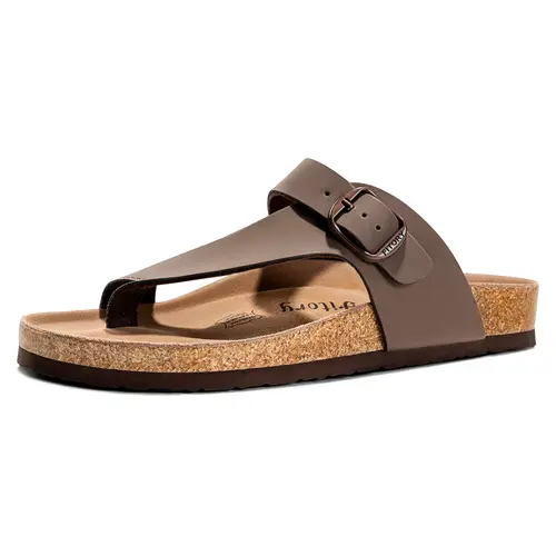 FITORY Balance 3 Women's Asymmetrical Retro Flat Sandals, Adjustable Strap Lace-Up Breathable Synthetic Shoes for Casual Summer Beach Wear