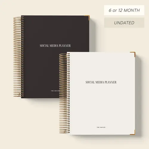 Dailee Social Media Planner, Office Stationery Time Management Solutions for Personal & Professional Organization