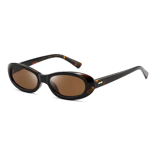 Kimorn Unisex Cool Oval Vintage Sunglasses - Bold Retro Look, Chunky Full-Rim Lightweight Plastic Frame, UV400 UV-Protection Lens (UV400 Eye Shield), Beach Travel Eyewear for Daily Wear
