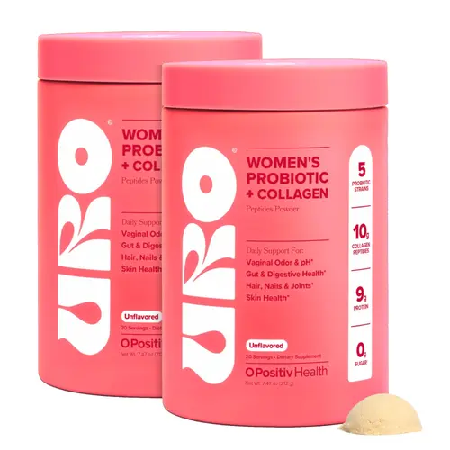 URO Women’s Probiotic + Collagen Powder for Vaginal, Gut & Skin Health - 2 bottle