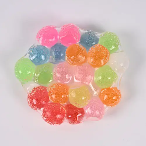 Crunch & Squish Bead Stress Ball 6cm Crunchy Sound Fidget ASMR Toy Soft Shell Non-Edible Sensory Squeeze Assorted Styles Ages 3+
