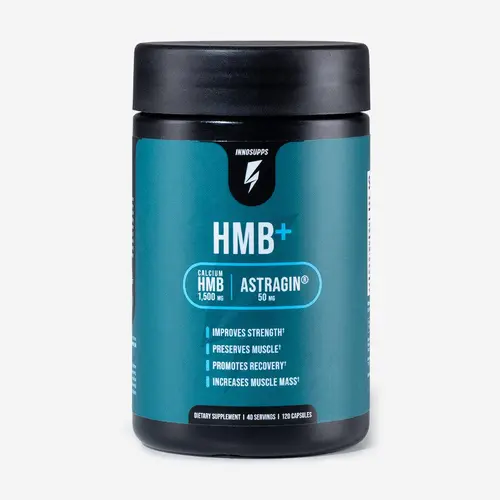 Inno Supps HMB+ Muscle Support Capsules with Astragin - 1 Bottle Advanced Dietary Supplement, Muscle Gain Vitamins Supplements for Adult Fitness Training & Recovery, Amino Nutrition, Healthcare, Supplement Stack