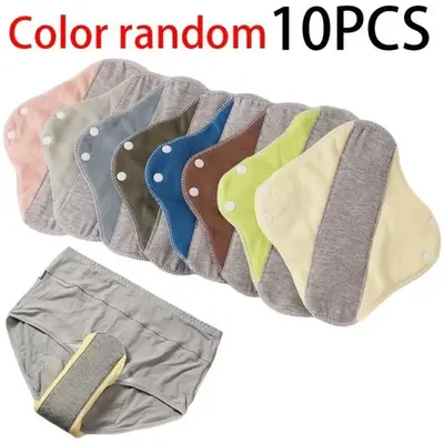 10-Pack Leak-Proof Washable Incontinence Pads with Graphene Aseptic Tech, Waterproof & Comfortable Elderly Care, Ultimate Protection for Daily Use & Travel