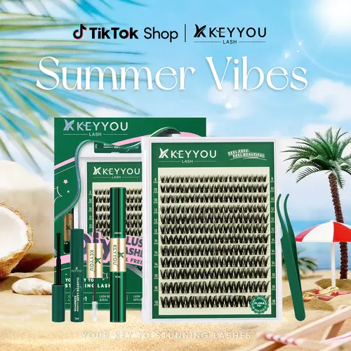 【Manage Only】KEYYOU Flora  Lash Kit | Spider Lash | Volume Boosting | Waterproof | Long-Lasting | DIY Extensions | 132PCS Cluster Lashes | Soft | Kim & Kylie D curl |Easy DIY At Home | Ultra Thin Band#sohochic