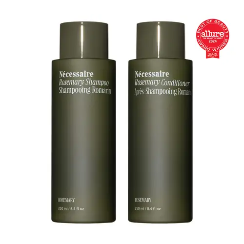 Nécessaire Rosemary Hair Duo | Multi-Protein Strengthening Shampoo + Conditioner For Thinning Hair. For Women + Men. Good For All Hair Types/Textures. Free Of Sulfates. Color-Safe. 250 ml / 8.4 oz