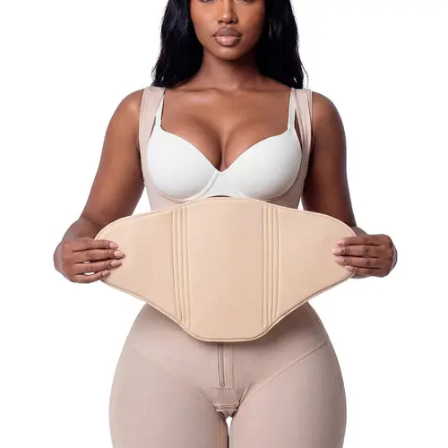 SNATCHED BODY Full-Wrap Abdominal Board | 360° Waist Smoothing Support | Firm Front + Soft Foam Wings | Hypoallergenic Faja Accessory | Even Pressure | Flat Tummy | Body Contouring Board