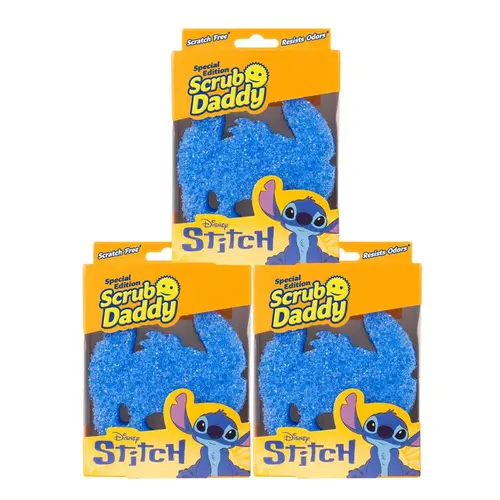 Scrub Daddy Disney Stitch 3ct Cleaning Sponge Set